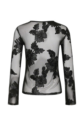 Blouse manches longues noir, vue produit pour femme par Kaffe