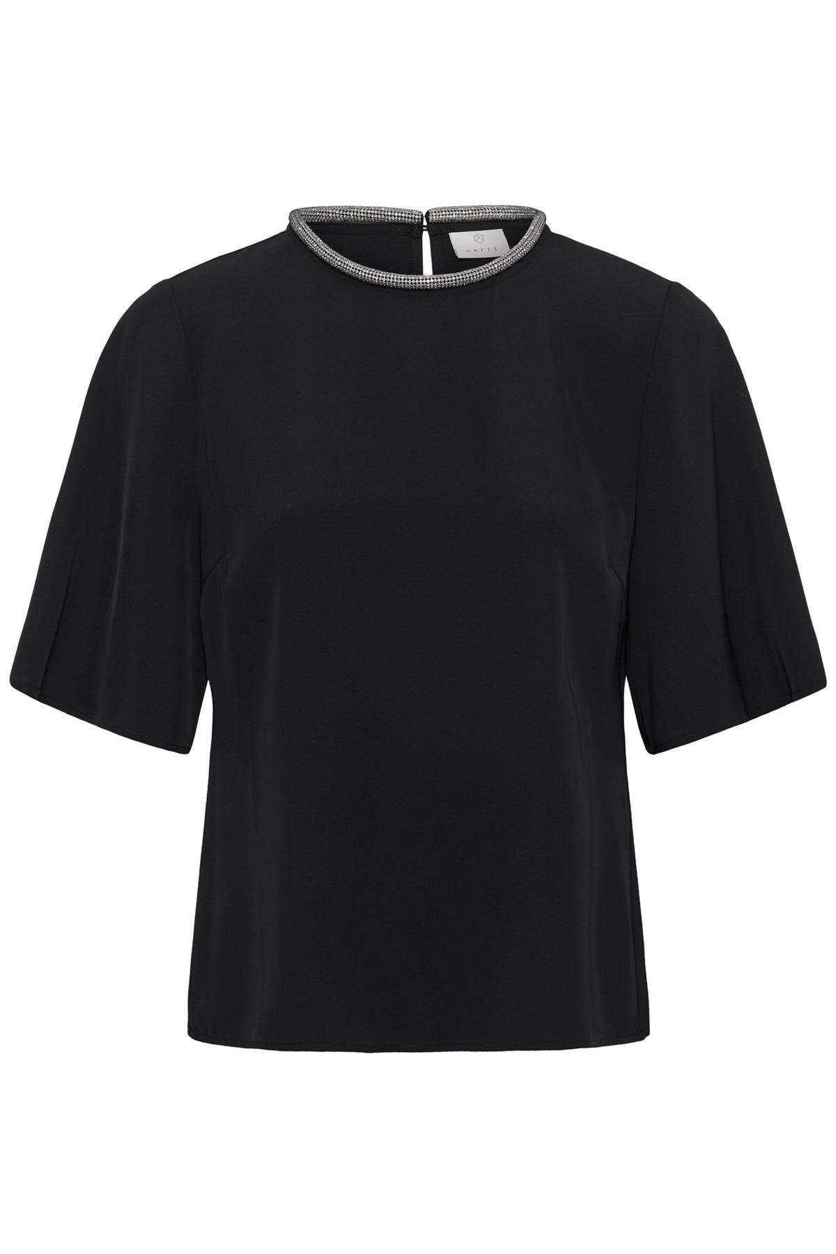 Blouse manches courtes noir, vue produit pour femme par Kaffe