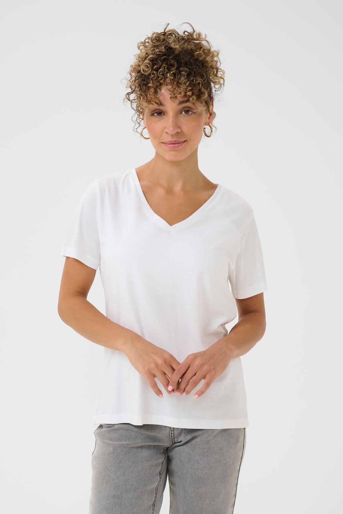 T-Shirt pour femme par Cream | 10604508 Craie | Boutique Vvög, vêtements mode pour homme et femme