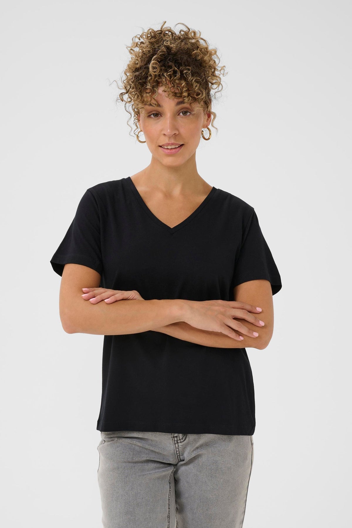 T-Shirt pour femme par Cream | 10604508 Noir Absolu | Boutique Vvög, vêtements mode pour homme et femme