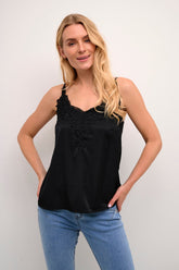Camisole pour femme par Cream | 10611224 Noir Absolu | Boutique Vvög, vêtements mode pour homme et femme