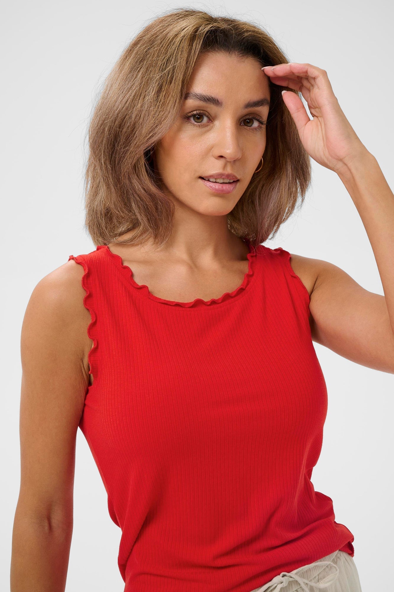 Camisole pour femme par Cream | 10612459 Rouge Intense | Boutique Vvög, vêtements mode pour homme et femme
