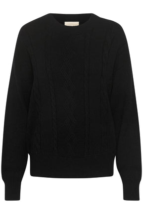 Chandail manches longues pour femme par Cream | 10612823 Noir Absolu | Boutique Vvög, vêtements mode pour homme et femme