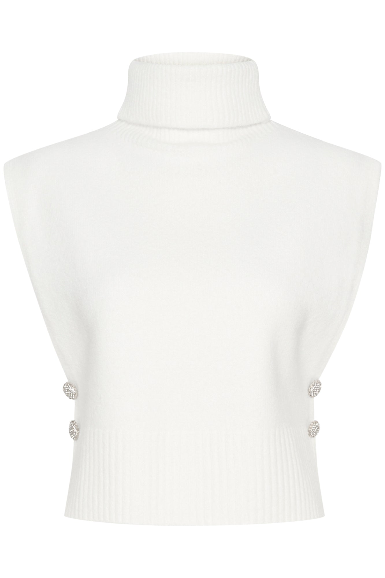 Col roulé sans manche pour femme par Cream | 10613068 Blanc Comme Neige | Boutique Vvög, vêtements mode pour homme et femme