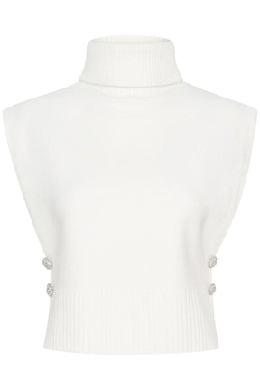 Col roulé sans manche pour femme par Cream | 10613068 Blanc Comme Neige | Boutique Vvög, vêtements mode pour homme et femme