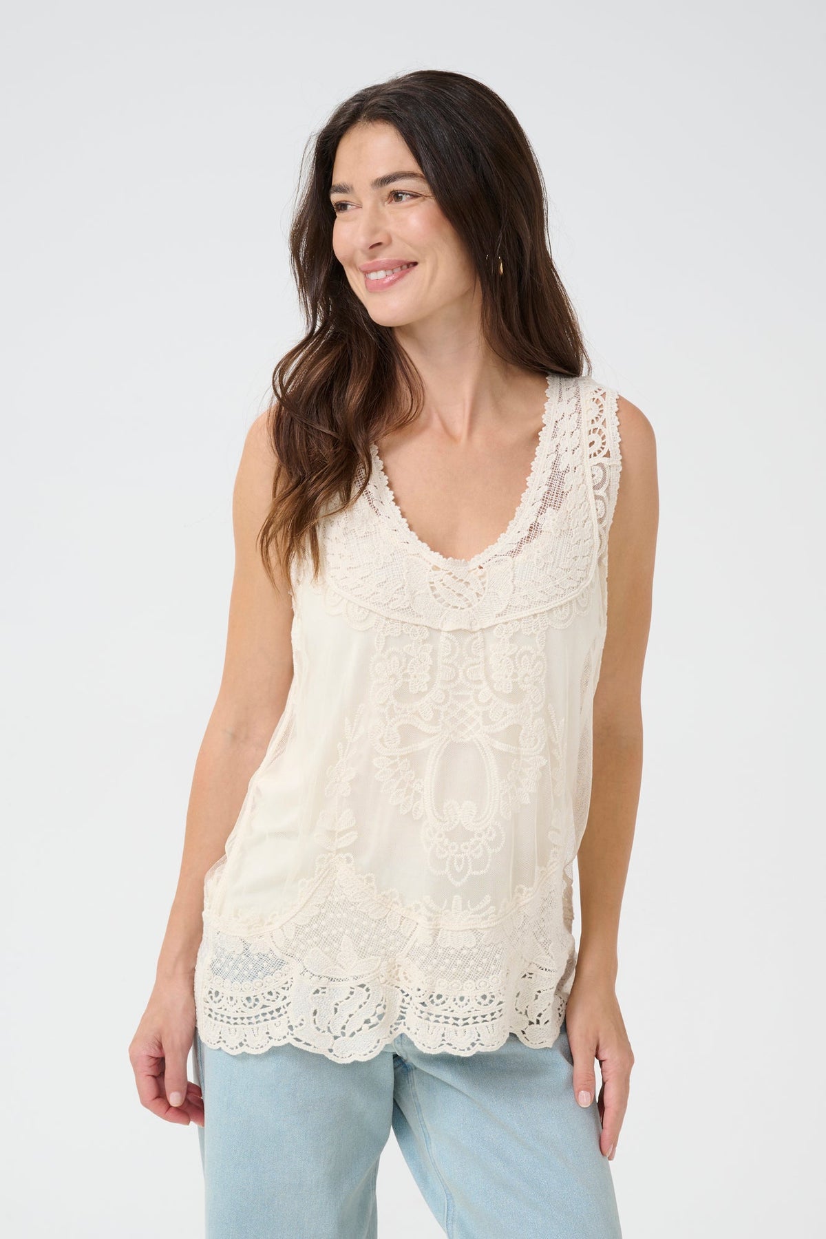 Camisole pour femme par Cream | 10613441 Lait De Poule | Boutique Vvög, vêtements mode pour homme et femme