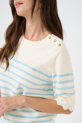 T-Shirt pour femme par Cream | 10613474 Guimauve Clé | Boutique Vvög, vêtements mode pour homme et femme