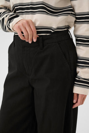 Pantalon pour femme par Cream | 10613683 Noir absolu | Boutique Vvög, vêtements mode pour homme et femme