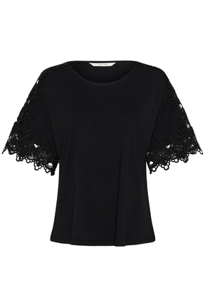 T-Shirt pour femme par Cream | 10613702 Noir Absolu | Boutique Vvög, vêtements mode pour homme et femme