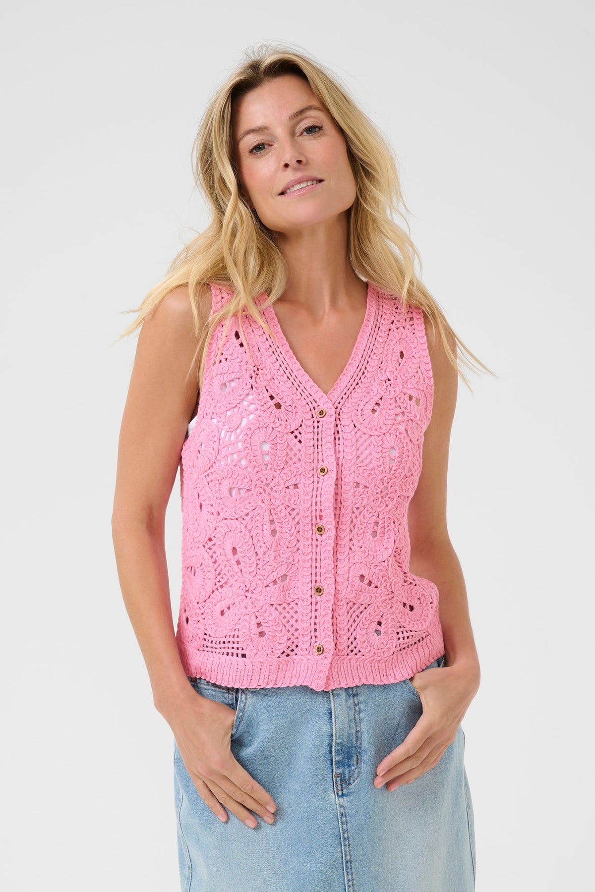 Camisole pour femme par Cream | 10613707 Rose Bégonia | Boutique Vvög, vêtements mode pour homme et femme