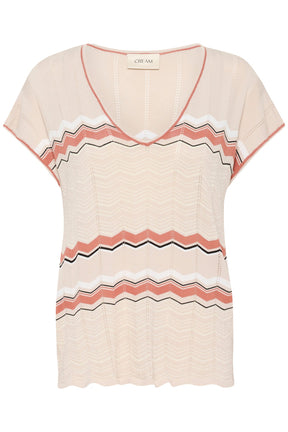 T-Shirt pour femme par Cream | 10613802 Zigzag Bruschetta | Boutique Vvög, vêtements mode pour homme et femme
