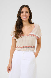 T-Shirt pour femme par Cream | 10613802 Zigzag Bruschetta | Boutique Vvög, vêtements mode pour homme et femme