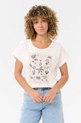T-Shirt pour femme par Cream | 10613804 Bleu Océan | Boutique Vvög, vêtements mode pour homme et femme