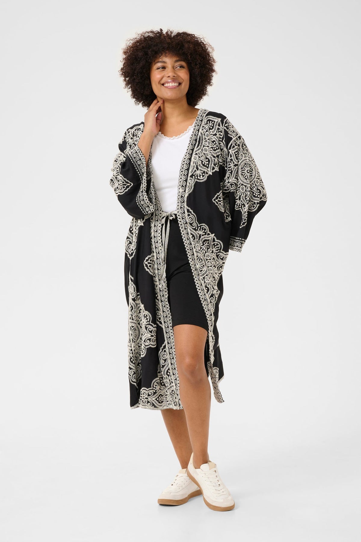 Pardessus pour femme par Cream | 10613807 Noir Avec Broderie | Boutique Vvög, vêtements mode pour homme et femme