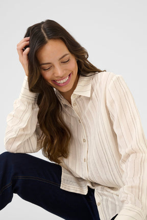 Blouse pour femme par Cream | 10613901 Bouleau Rayé | Boutique Vvög, vêtements mode pour homme et femme