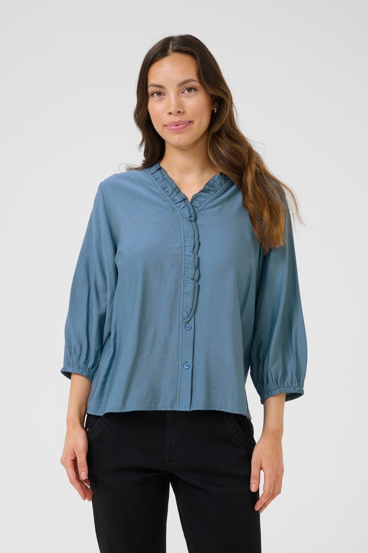 Blouse pour femme par Cream | 10613913 Bleu Havre | Boutique Vvög, vêtements mode pour homme et femme