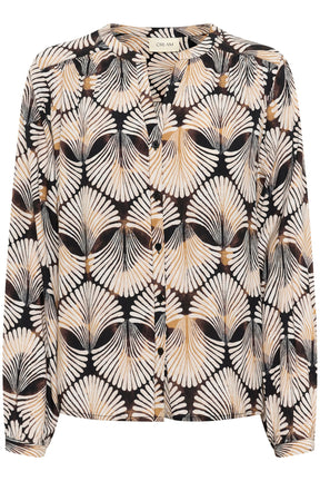 Blouse pour femme par Cream | 10613916 Noir Brun | Boutique Vvög, vêtements mode pour homme et femme