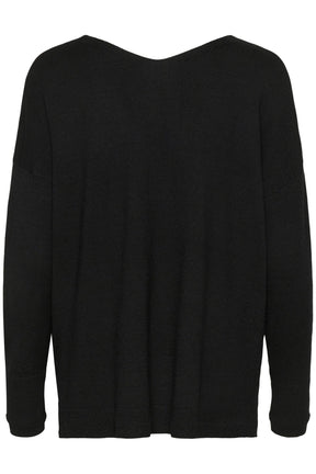 Chandail manches longues pour femme par Cream | 10613924 Noir absolu | Boutique Vvög, vêtements mode pour homme et femme