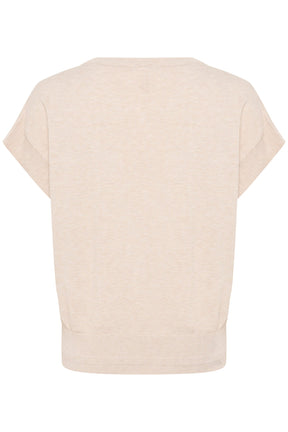 Chandail manches courtes pour femme par Cream | 10613926 Parchemin Ancien | Boutique Vvög, vêtements mode pour homme et femme