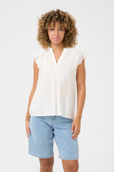 Blouse pour femme par Cream | 10613954 Blanc Neige | Boutique Vvög, vêtements mode pour homme et femme
