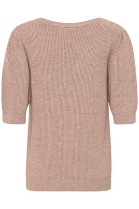Chandail manches courtes pour femme par Cream | 10613961 Fossile | Boutique Vvög, vêtements mode pour homme et femme