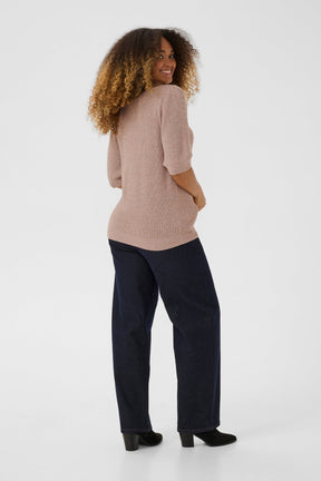 Chandail manches courtes pour femme par Cream | 10613961 Fossile | Boutique Vvög, vêtements mode pour homme et femme