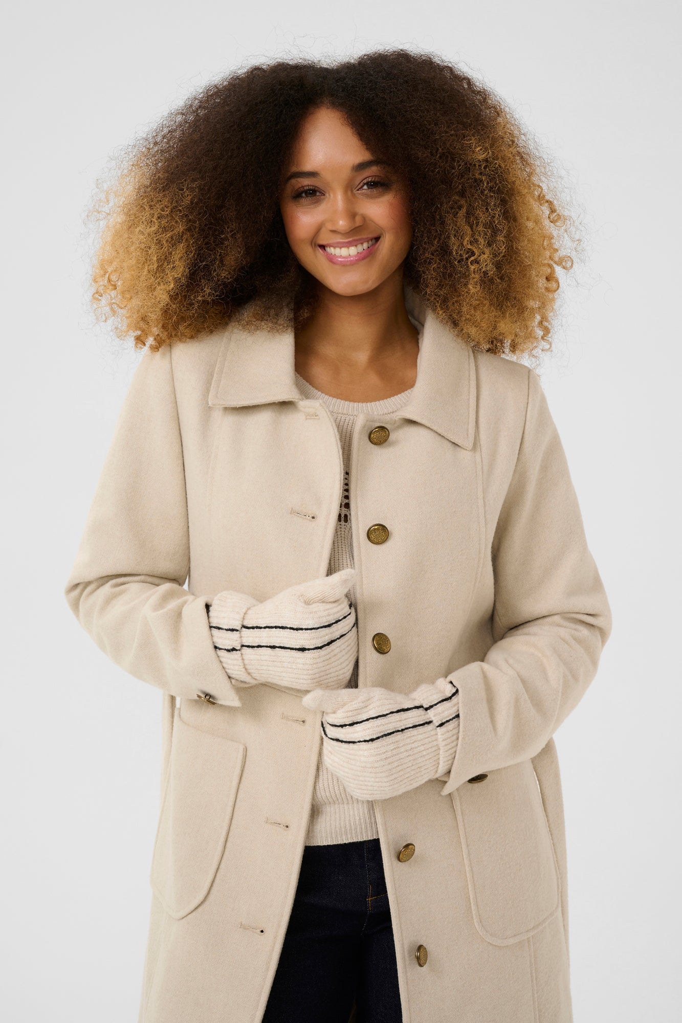 Gants pour femme par Cream | 10614032 Parchemin Ancien | Boutique Vvög, vêtements mode pour homme et femme