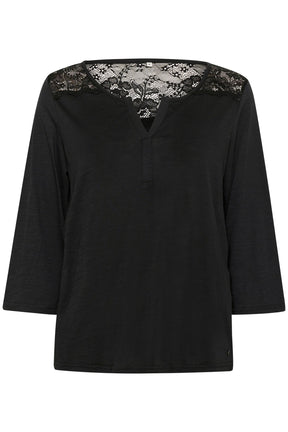 Blouse pour femme par Cream | 10614074 Noir absolu | Boutique Vvög, vêtements mode pour homme et femme