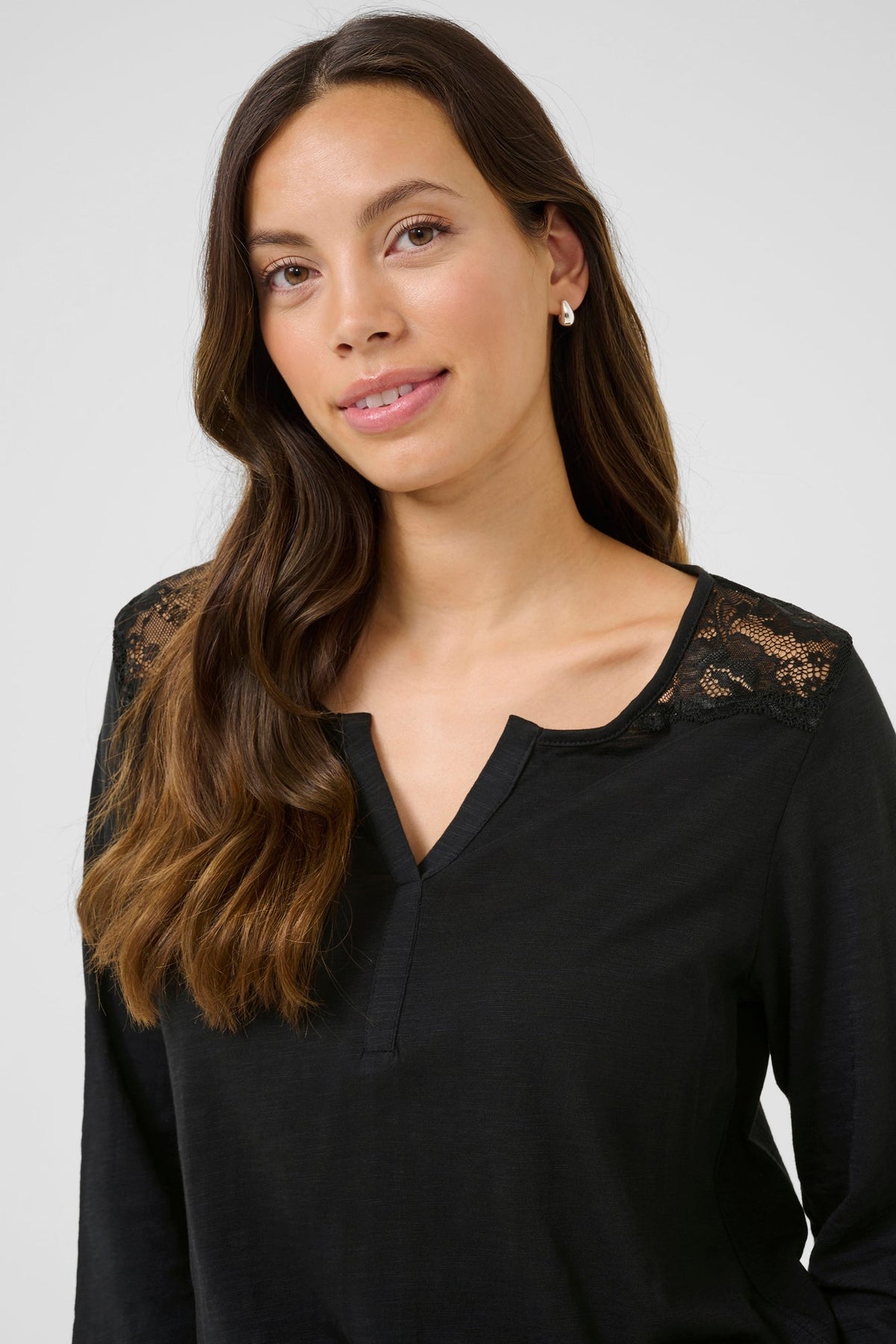 Blouse pour femme par Cream | 10614074 Noir absolu | Boutique Vvög, vêtements mode pour homme et femme