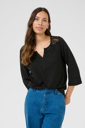 Blouse pour femme par Cream | 10614074 Noir absolu | Boutique Vvög, vêtements mode pour homme et femme