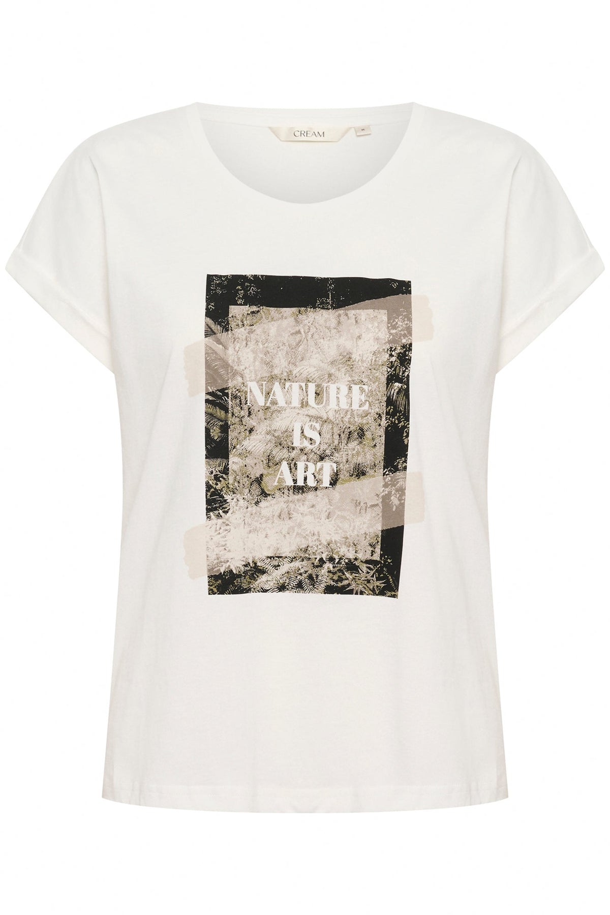 T-Shirt pour femme par Cream | 10614080 Vert Beige | Boutique Vvög, vêtements mode pour homme et femme