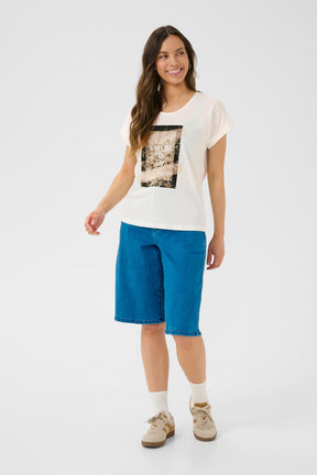 T-Shirt pour femme par Cream | 10614080 Vert Beige | Boutique Vvög, vêtements mode pour homme et femme