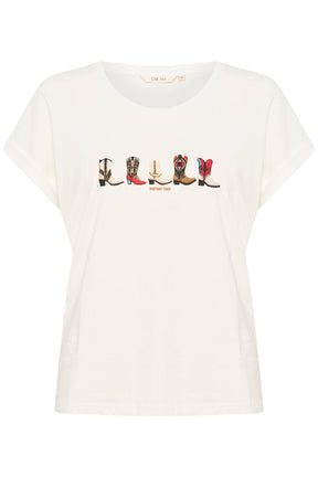 T-Shirt pour femme par Cream | 10614080 Brun Rouge Bleu | Boutique Vvög, vêtements mode pour homme et femme