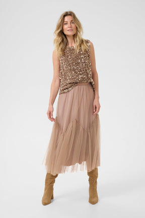 Jupe pour femme par Cream | 10614131 Fossile | Boutique Vvög, vêtements mode pour homme et femme