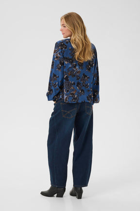 Blouse pour femme par Cream | 10614170 Galaxie Bleu Flux | Boutique Vvög, vêtements mode pour homme et femme