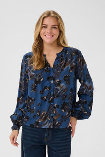 Blouse pour femme par Cream | 10614170 Galaxie Bleu Flux | Boutique Vvög, vêtements mode pour homme et femme