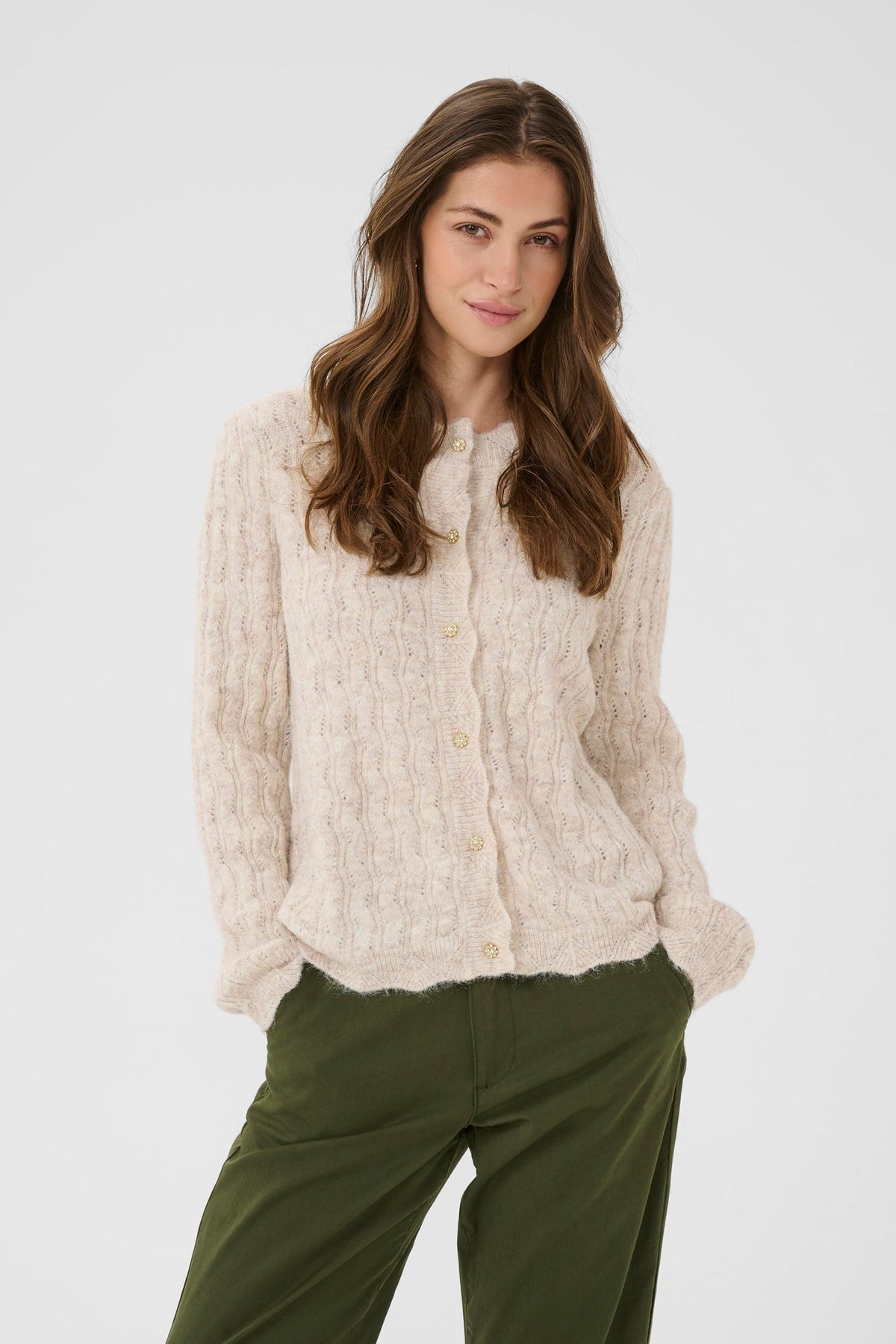 Cardigan pour femme par Cream | 10614228 Avoine | Boutique Vvög, vêtements mode pour homme et femme