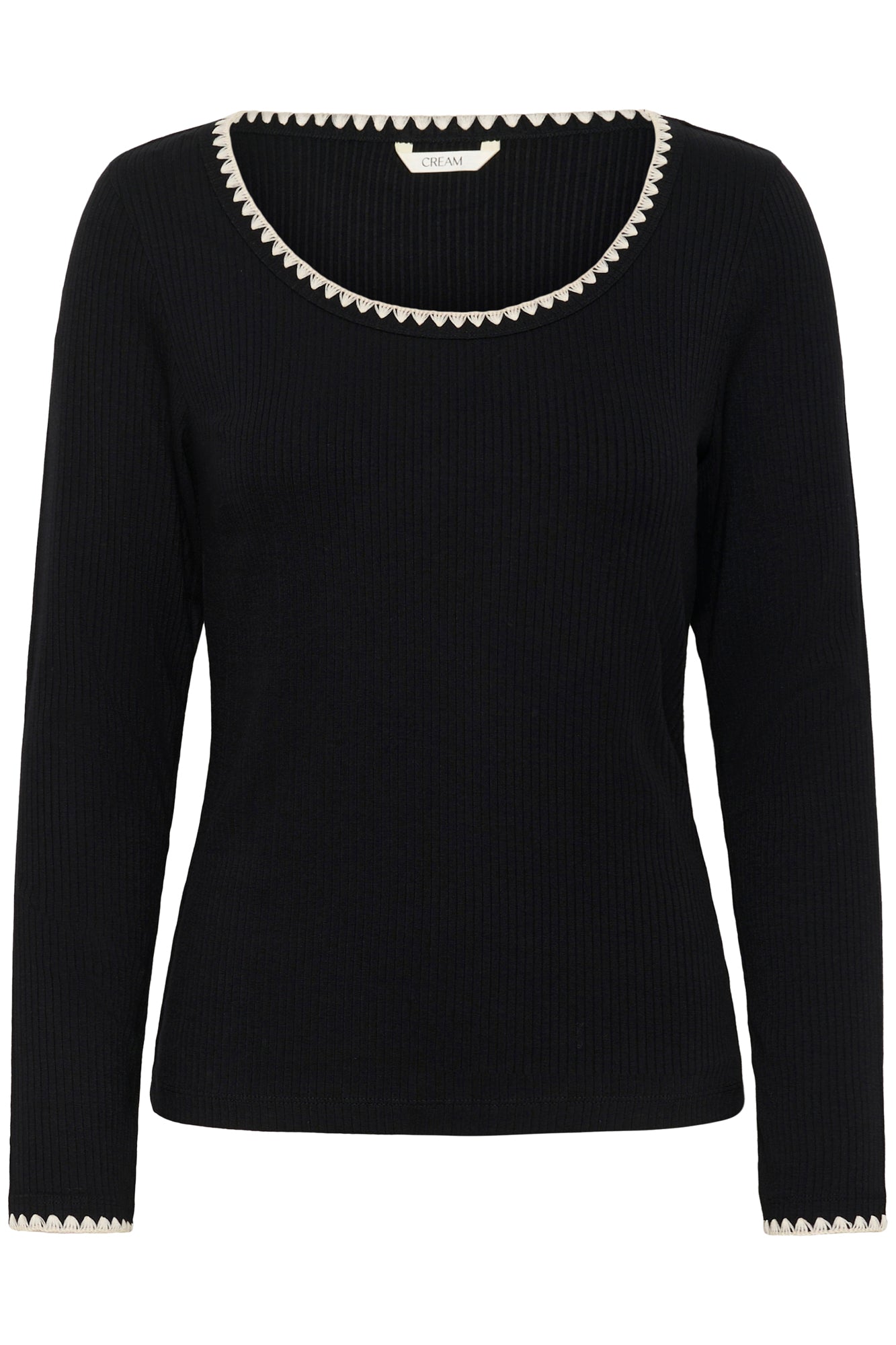 Chandail manches longues pour femme par Cream | 10614310 Noir Absolu | Boutique Vvög, vêtements mode pour homme et femme