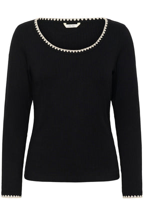 Chandail manches longues pour femme par Cream | 10614310 Noir Absolu | Boutique Vvög, vêtements mode pour homme et femme