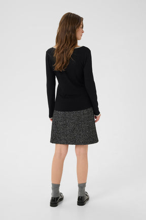 Chandail manches longues pour femme par Cream | 10614310 Noir Absolu | Boutique Vvög, vêtements mode pour homme et femme