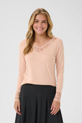 Chandail manches longues pour femme par Cream | 10614334 Poussière Rose | Boutique Vvög, vêtements mode pour homme et femme