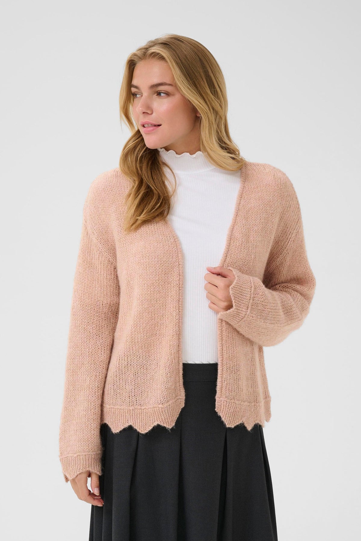 Pardessus en tricot pour femme par Cream | 10614335 Poussière Rose | Boutique Vvög, vêtements mode pour homme et femme