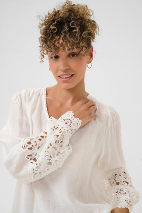 Blouse pour femme par Cream | 10614427 Blanc Neige | Boutique Vvög, vêtements mode pour homme et femme