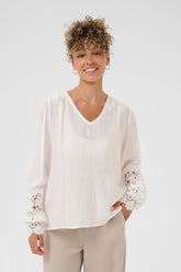 Blouse pour femme par Cream | 10614427 Blanc Neige | Boutique Vvög, vêtements mode pour homme et femme