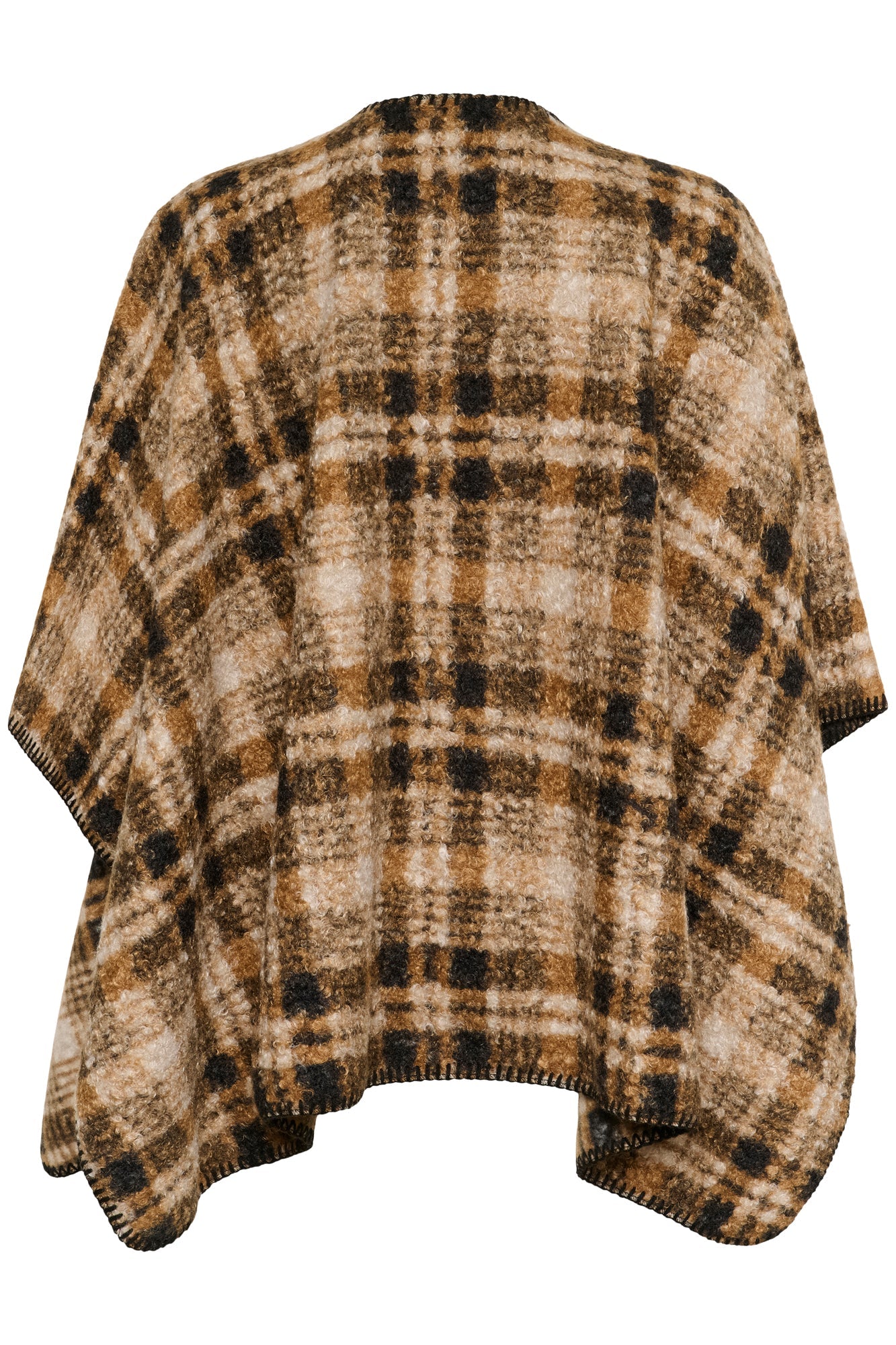 Cape pour femme par Cream | 10614518 Damier Marron | Boutique Vvög, vêtements mode pour homme et femme
