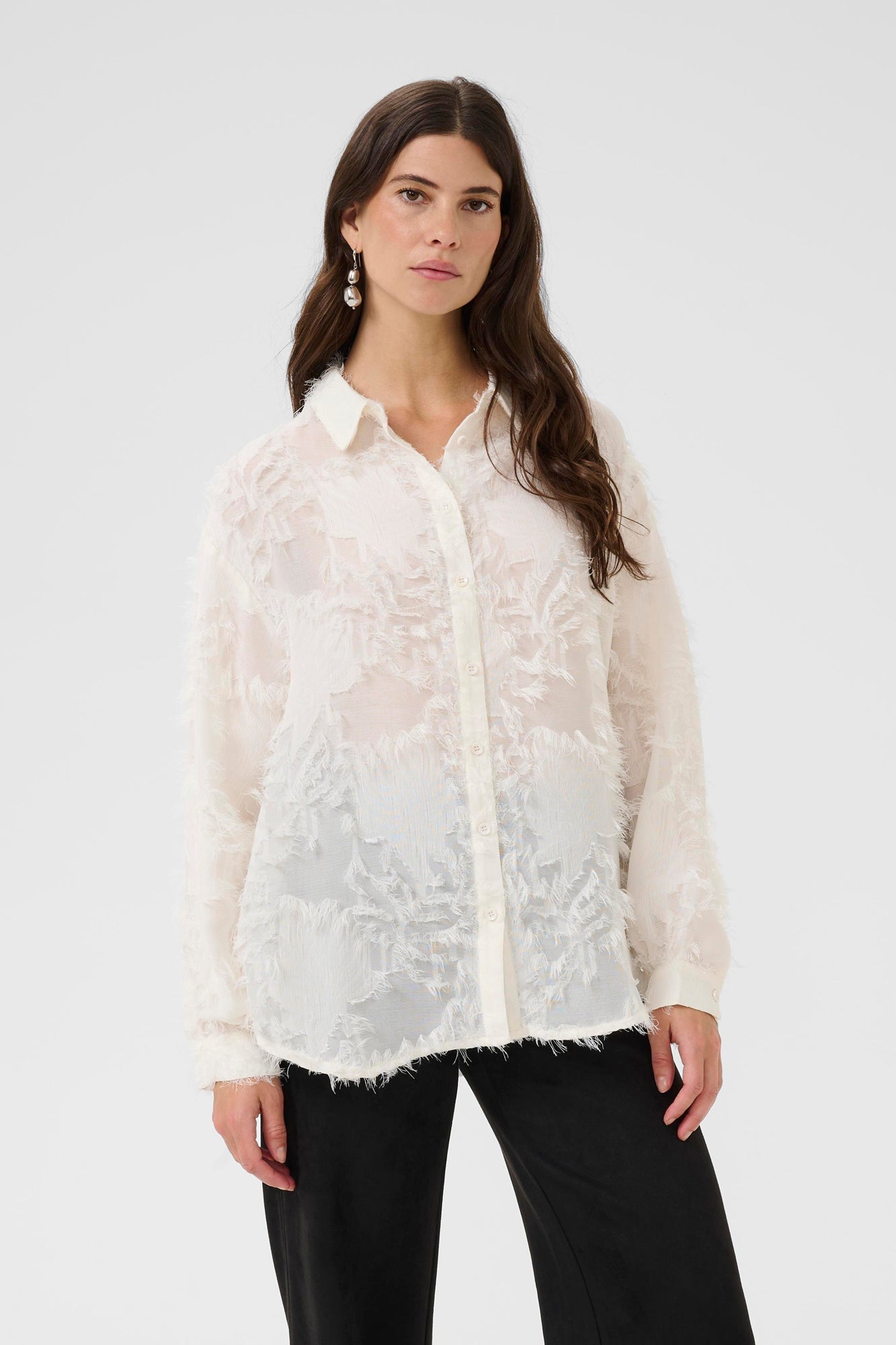 Blouse pour femme par Cream | 10614528 Blanc | Boutique Vvög, vêtements mode pour homme et femme
