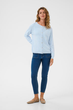 Cardigan pour femme par Cream | 10614546 Bleu Cachemire | Boutique Vvög, vêtements mode pour homme et femme