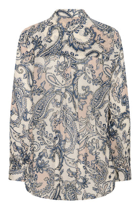 Blouse pour femme par Cream | 10614582 Paisley Bleu | Boutique Vvög, vêtements mode pour homme et femme