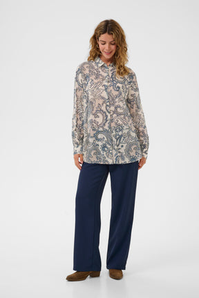 Blouse pour femme par Cream | 10614582 Paisley Bleu | Boutique Vvög, vêtements mode pour homme et femme