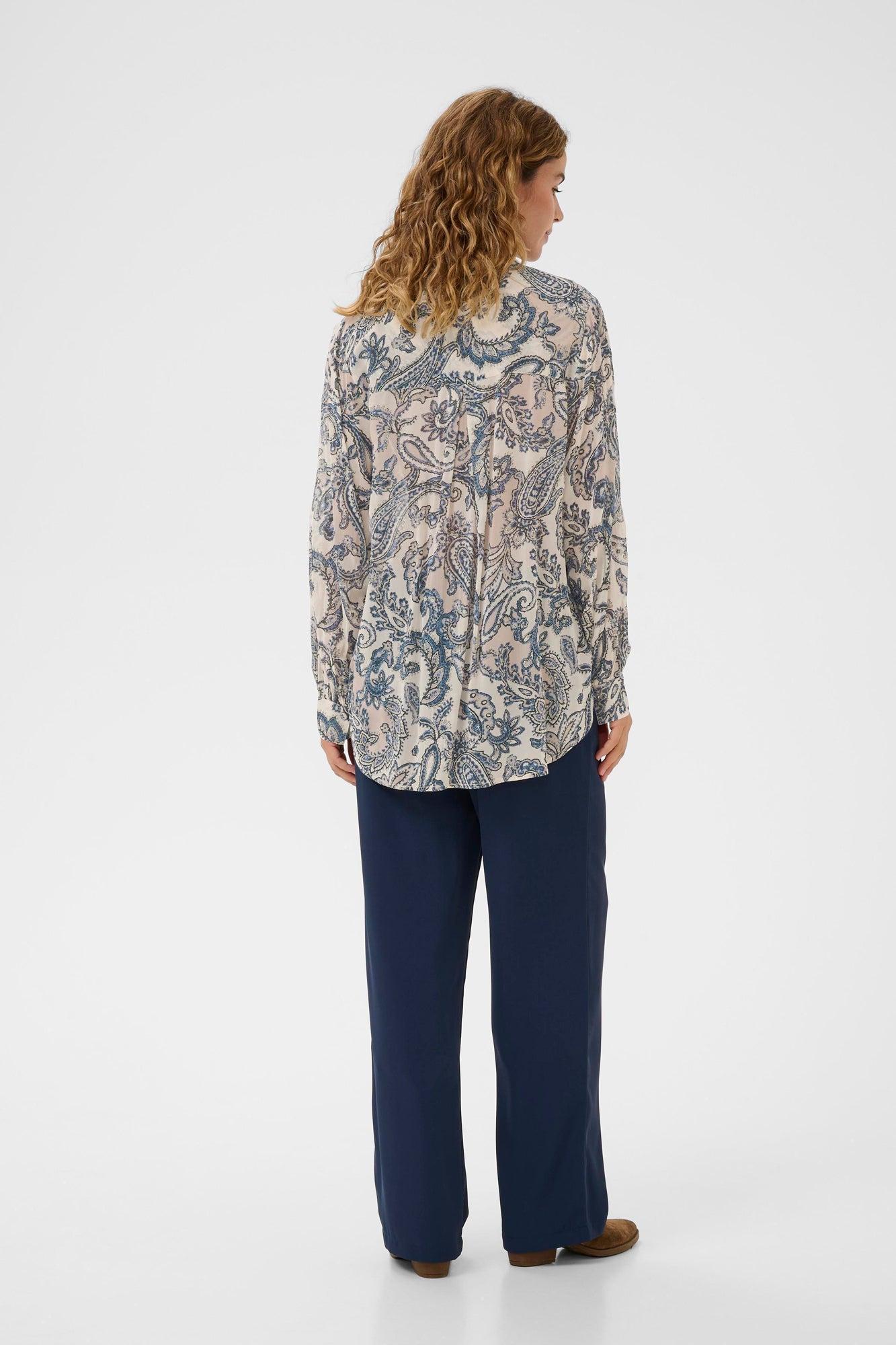 Blouse pour femme par Cream | 10614582 Paisley Bleu | Boutique Vvög, vêtements mode pour homme et femme
